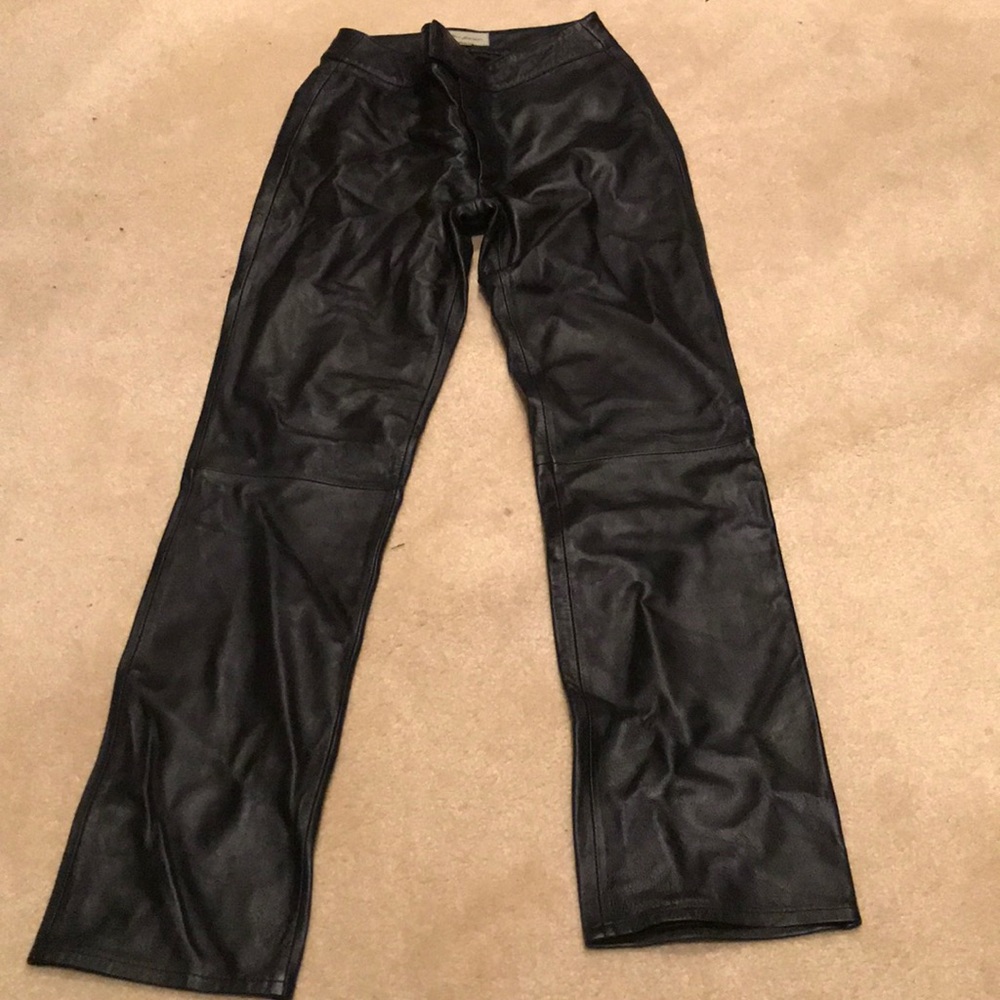 Black Leather Pants